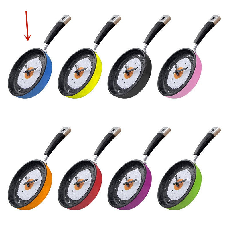 FryTime Spiegelei-Pfannen-Wanduhr | Stummuhr | Einfache Wanduhr | Kreatives Design für Küche & Zuhause