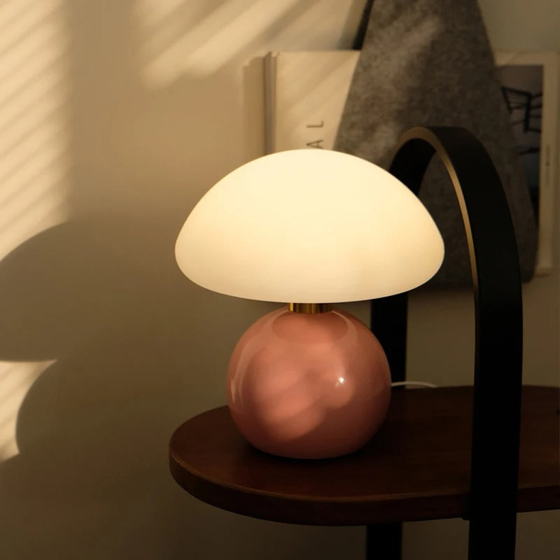 GlowVista Moderne LED Nachttischlampe | Dimmbar | Farbwechsel | Kabellos | Dekorative Beleuchtung für Zuhause