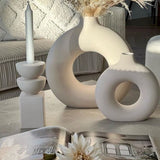 HaloArt Deko-Vase 2er-Set | Minimalistische Keramikvasen | Moderne Wohndekoration