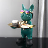 FrenchPaw™ Französische Bulldogge Statue | Moderne Dekofigur für Zuhause & Büro | Stilvolle Tierstatue