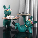 FrenchPaw™ Französische Bulldogge Statue | Moderne Dekofigur für Zuhause & Büro | Stilvolle Tierstatue