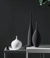 Eleganza Slim Vasen-Set | Schlanke Keramikvasen | Minimalistisches Design | Stilvolle Wohn-Deko