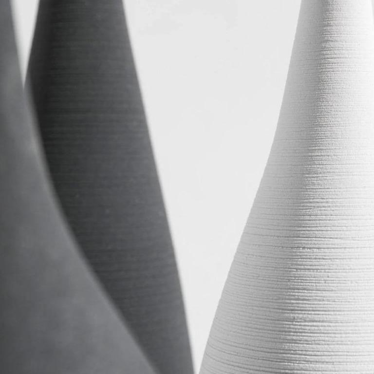 Eleganza Slim Vasen-Set | Schlanke Keramikvasen | Minimalistisches Design | Stilvolle Wohn-Deko
