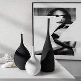 Eleganza Slim Vasen-Set | Schlanke Keramikvasen | Minimalistisches Design | Stilvolle Wohn-Deko