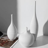 Eleganza Slim Vasen-Set | Schlanke Keramikvasen | Minimalistisches Design | Stilvolle Wohn-Deko