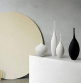 Eleganza Slim Vasen-Set | Schlanke Keramikvasen | Minimalistisches Design | Stilvolle Wohn-Deko