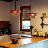 CrystalLume Glas-Deckenleuchte | Modernes Design | LED Beleuchtung | Stilvolle Innenbeleuchtung