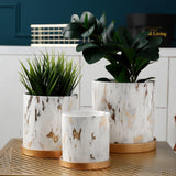 GoldenMaze Labyrinth Blumentopf-Kollektion | Stilvolle Pflanzgefäße | Dekoratives Design | Verschiedene Größen