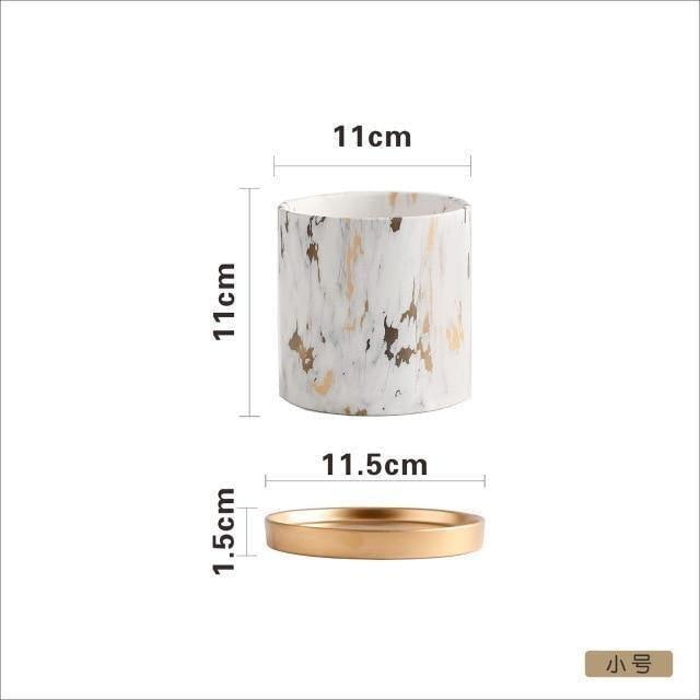 GoldenMaze Labyrinth Blumentopf-Kollektion | Stilvolle Pflanzgefäße | Dekoratives Design | Verschiedene Größen