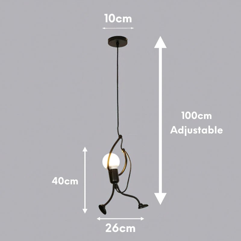 LoftSwing Hanging Man Wanddekoration | Lustige Deko | Entspannte Atmosphäre | Geschenkidee