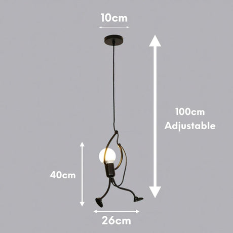 LoftSwing Hanging Man Wanddekoration | Lustige Deko | Entspannte Atmosphäre | Geschenkidee