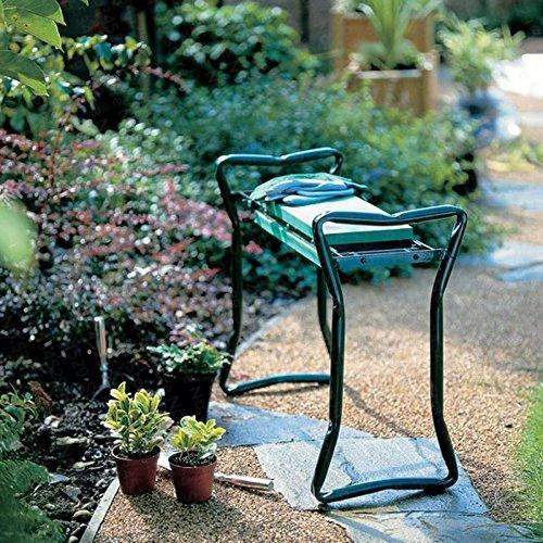 GardenEase Klappbare Ergonomische Gärtnerbank | Kniebank mit Sitzfunktion | Bequem & Platzsparend