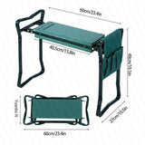GardenEase Klappbare Ergonomische Gärtnerbank | Kniebank mit Sitzfunktion | Bequem & Platzsparend