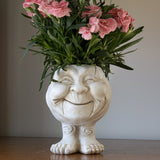 FunnyFace Charakter Pflanzentöpfe | Lustige Blumentöpfe mit Persönlichkeit | Indoor & Outdoor Deko