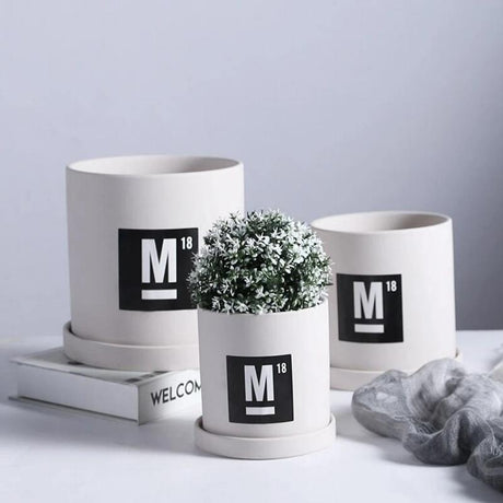 HudsonPlan Blumentopf Kollektion | Moderne Vasen & Pflanzgefäße | Minimalistisches Design | Dekorative Pflanzkübel