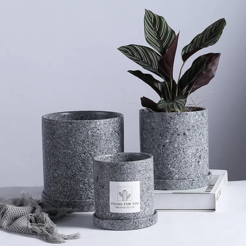 HudsonPlan Blumentopf Kollektion | Moderne Vasen & Pflanzgefäße | Minimalistisches Design | Dekorative Pflanzkübel