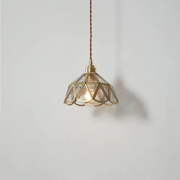Brassoria Messing Glas Pendelleuchte | Elegantes Design | Dimmbar | Hochwertige Beleuchtung für Esszimmer & Wohnzimmer