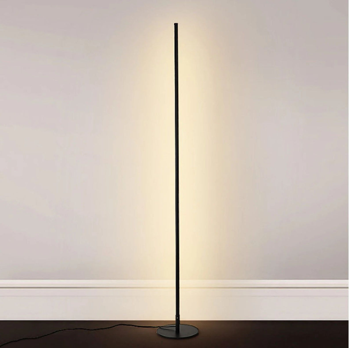 LumiArc Moderne LED Stehleuchte | Dimmbare Bodenlampe | Minimalistisches Design | Stimmungslicht für Wohnzimmer & Büro