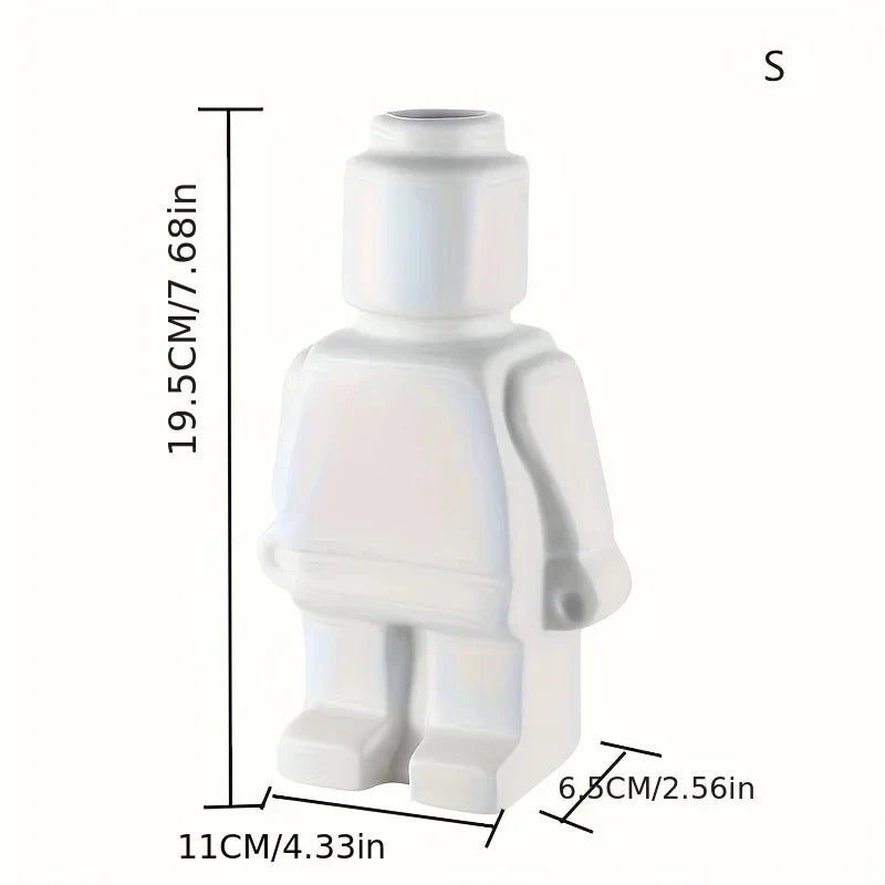 BrikVase Keramik-Vase im Lego-Stil | Kreative Deko | Stilvolle Wohnaccessoires