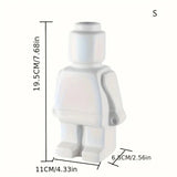 BrikVase Keramik-Vase im Lego-Stil | Kreative Deko | Stilvolle Wohnaccessoires