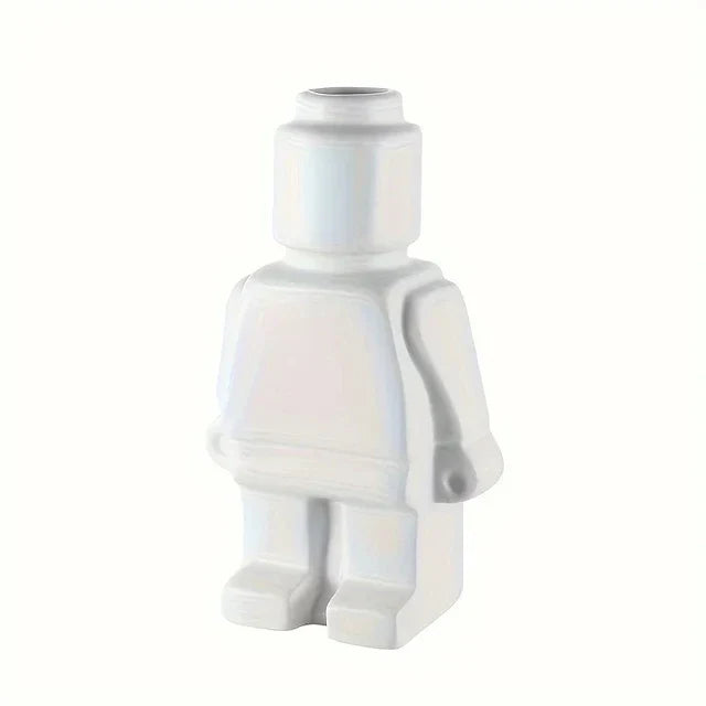 BrikVase Keramik-Vase im Lego-Stil | Kreative Deko | Stilvolle Wohnaccessoires