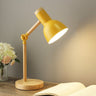 LumiWood Nordische LED-Schreibtischlampe | Natürliches Holzdesign | Dimmbares Licht | Modern & Funktional | Für Büro & Zuhause