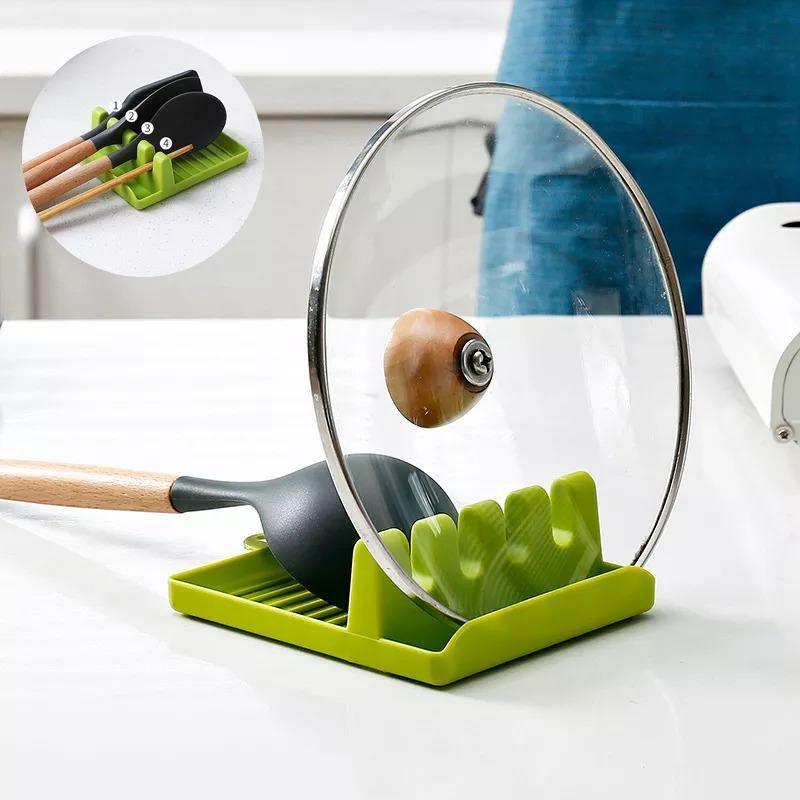 KitchenMate Anti-Rutsch Hitzebeständiger Küchenutensilienhalter | Praktischer Organizer für die Küche