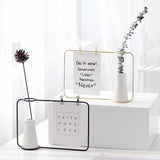 FrameVase - Metall Bilderrahmen mit Keramikvase und Clips | Dekorative Fotoanzeige | Moderne Wohndeko