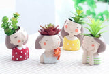 PlantJoy Keramik-Pflanztopf | Fröhliches Design | Handbemalt | Perfekt für Zimmerpflanzen