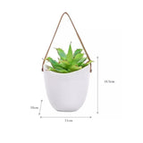 HangingCharm Keramik-Hängepflanzgefäße in Taschenform | Stilvolle Pflanzenhalter | Dekoration für Zuhause & Garten