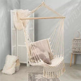 HammockEase Makramee Hängesessel | Handgefertigt | Boho Design | Bequeme Schaukel | Für Drinnen und Draußen