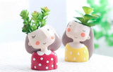 PlantJoy Keramik-Pflanztopf | Fröhliches Design | Handbemalt | Perfekt für Zimmerpflanzen