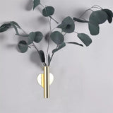 TubeElegance Wandvasen aus Metall | Modernes Design | Dekorative Wandhalterung für Blumen