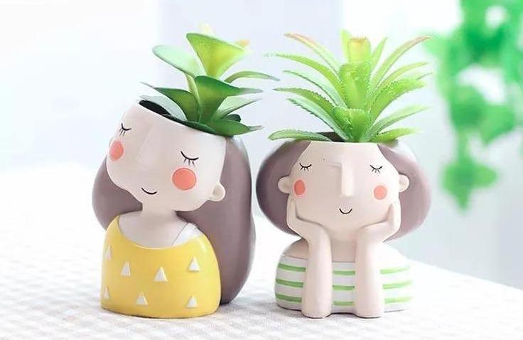 PlantJoy Keramik-Pflanztopf | Fröhliches Design | Handbemalt | Perfekt für Zimmerpflanzen