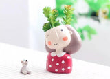 PlantJoy Keramik-Pflanztopf | Fröhliches Design | Handbemalt | Perfekt für Zimmerpflanzen
