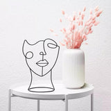 ArtLine Eisen Silhouette Deko | Zeitgenössische Kunst für Ihr Zuhause | Abstrakte Eleganz