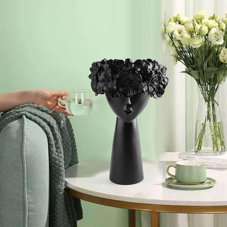FloraCrown Blumenkranz Vase | Handgefertigte Blumendeko | Elegante Wohnakzente | Verschiedene Größen