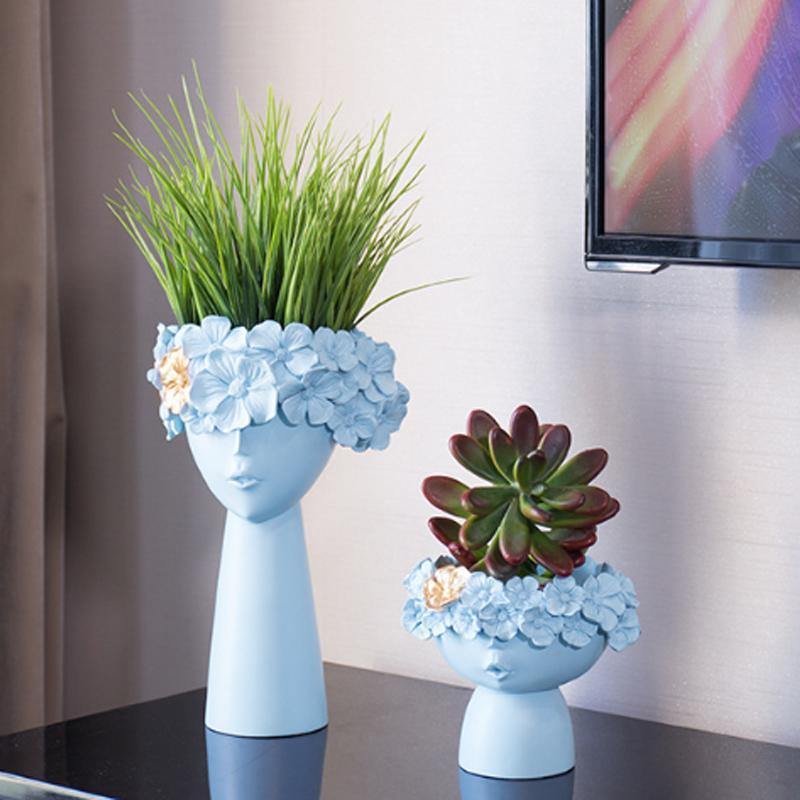FloraCrown Blumenkranz Vase | Handgefertigte Blumendeko | Elegante Wohnakzente | Verschiedene Größen