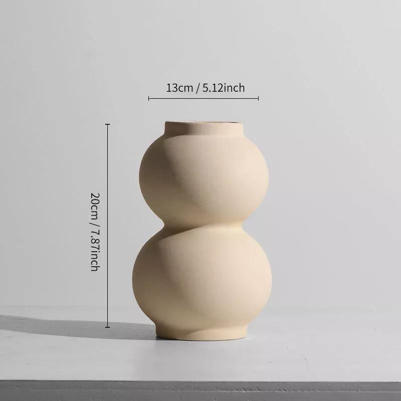 NordForma Hygge Keramikvase | Modernes Design | Zeitlose Dekoration für Zuhause
