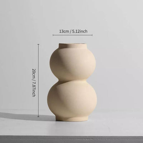NordForma Hygge Keramikvase | Modernes Design | Zeitlose Dekoration für Zuhause