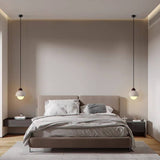 Marbello Naturmarmor Pendelleuchte | Elegante Hängeleuchte | Beleuchtung für modernes Wohnen