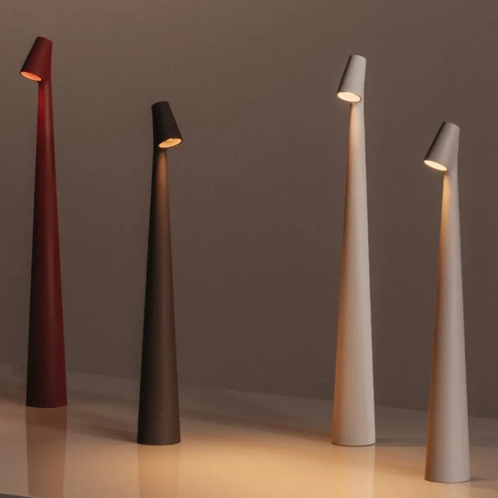 LumiSculpt Moderne LED Tischlampe | Skulpturales Design | Dimmbares Stimmungslicht | Perfekt für Zuhause & Büro