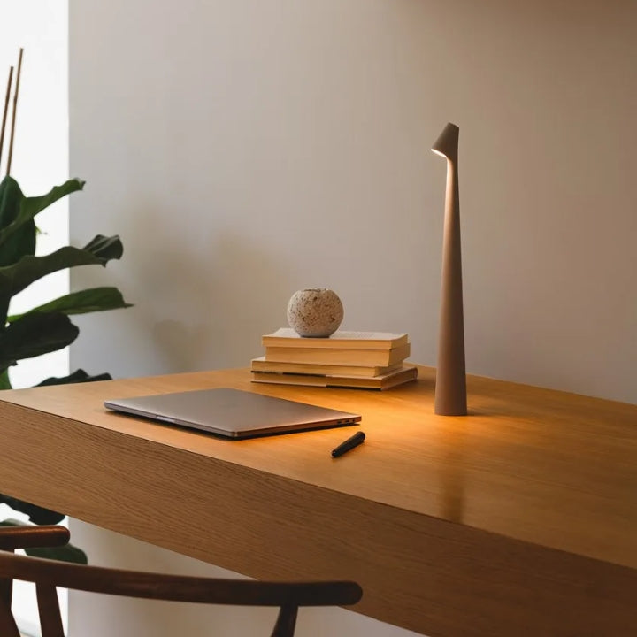 LumiSculpt Moderne LED Tischlampe | Skulpturales Design | Dimmbares Stimmungslicht | Perfekt für Zuhause & Büro