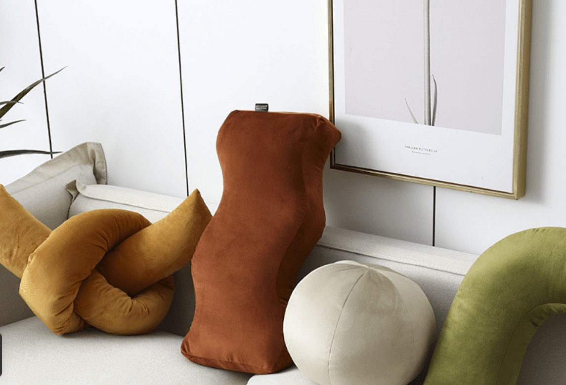 Velvona Retro Design Kissen | Weicher Samtbezug | Dekokissen für Wohnzimmer & Schlafzimmer | In Verschiedenen Formen