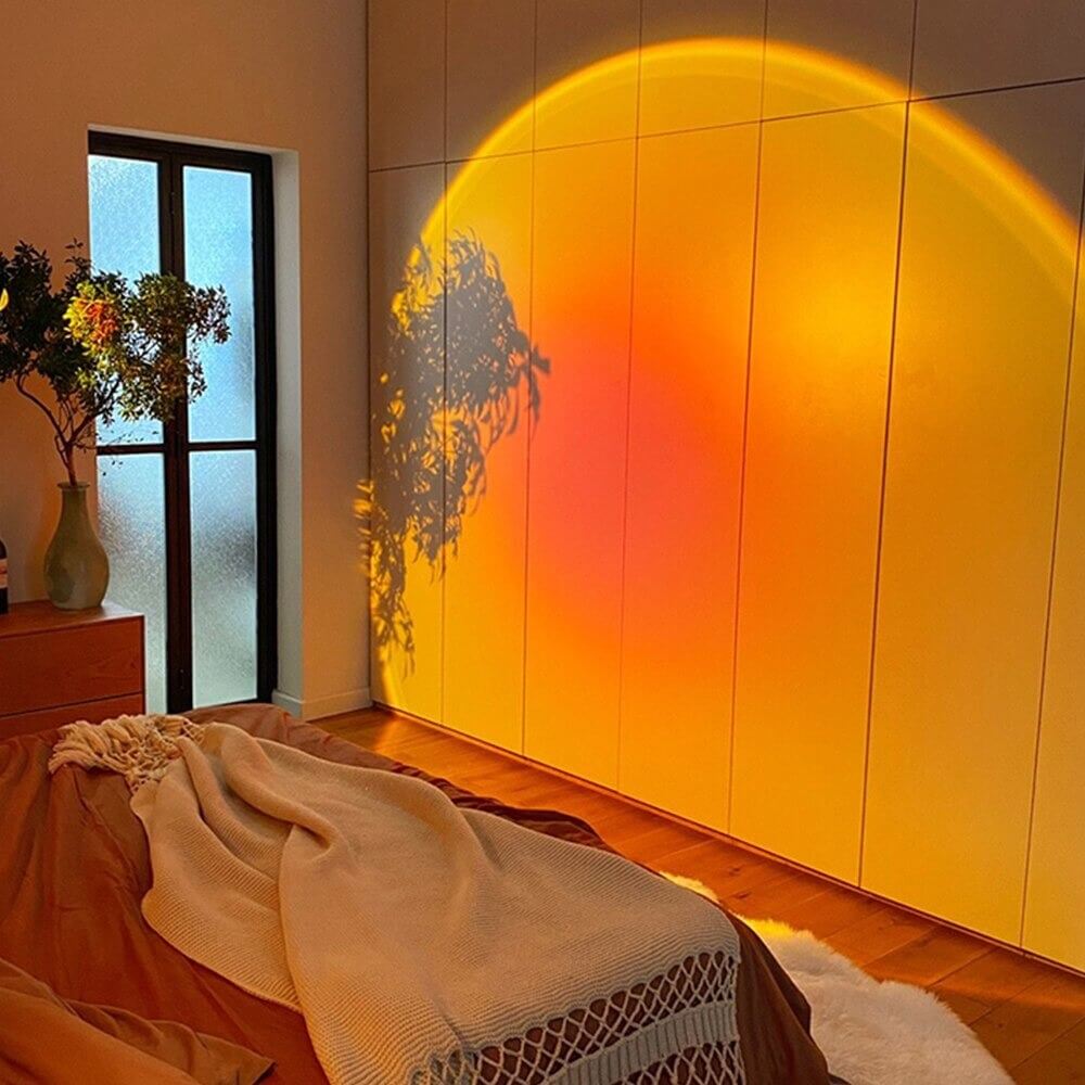 GlowScape Golden Hour LED Lampe | Stimmungslicht | Deko für Zuhause | Sonnenuntergangseffekt