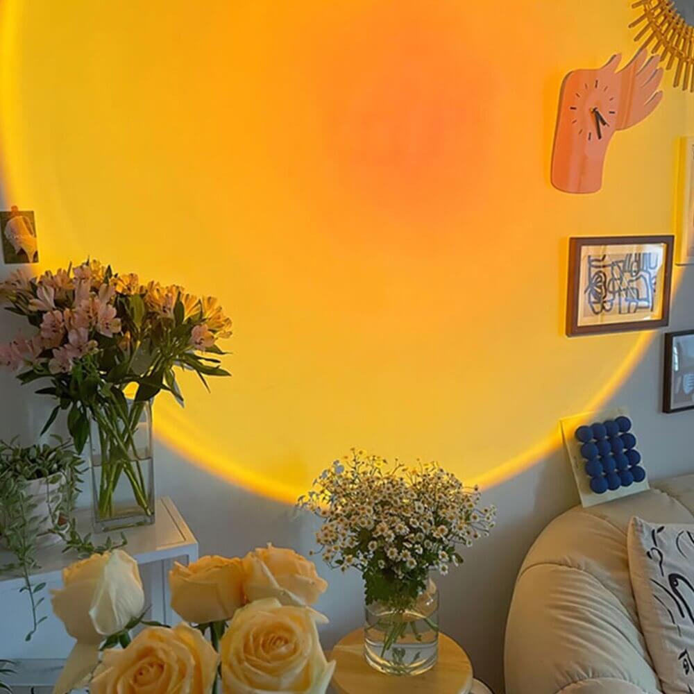 GlowScape Golden Hour LED Lampe | Stimmungslicht | Deko für Zuhause | Sonnenuntergangseffekt
