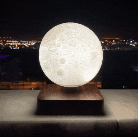 LunaLev Schwebende Mondlampe | LED Dekolicht | Magnetische Schwebetechnologie | Stimmungslicht für Zuhause