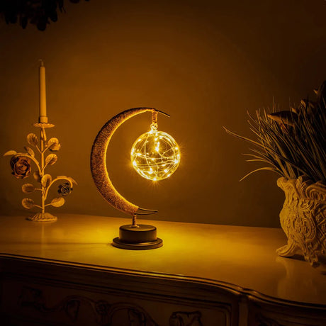 LunaLite Mondlampe | 3D LED Lampe in Mond-Design | Kabellos & Dimmer | Stimmungslicht für Zuhause