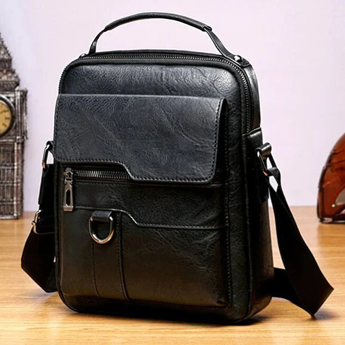 LeatherLux Elegante Lederschultertasche | Hochwertiges Design | Praktisch & Stilvoll für Alltag & Büro