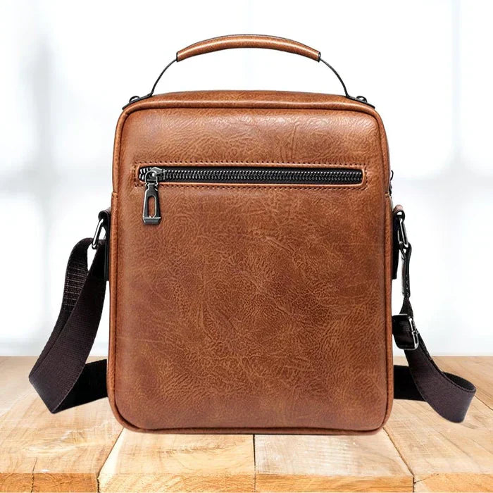 LeatherLux Elegante Lederschultertasche | Hochwertiges Design | Praktisch & Stilvoll für Alltag & Büro